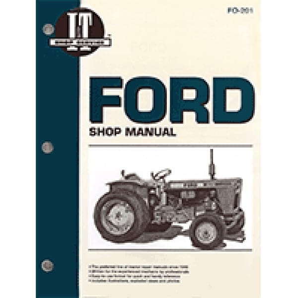 Aftermarket Shop Manual I&T Fits Fordson Dexta Super Major 1000-9700 Series TW 10/20/30 FO201 - main